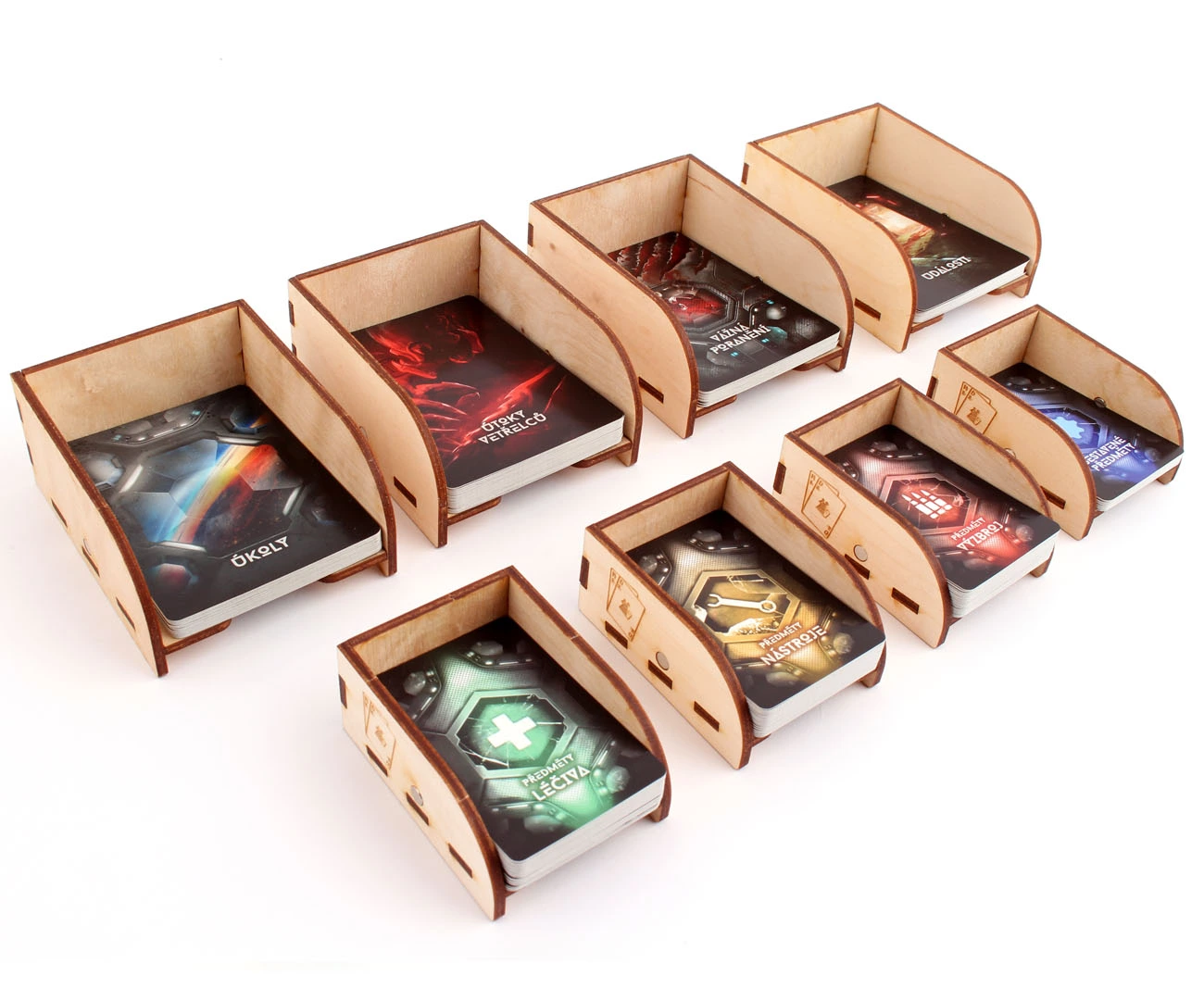 Myší Doupě Pořadač na karty dřevěný - malý Obrázek