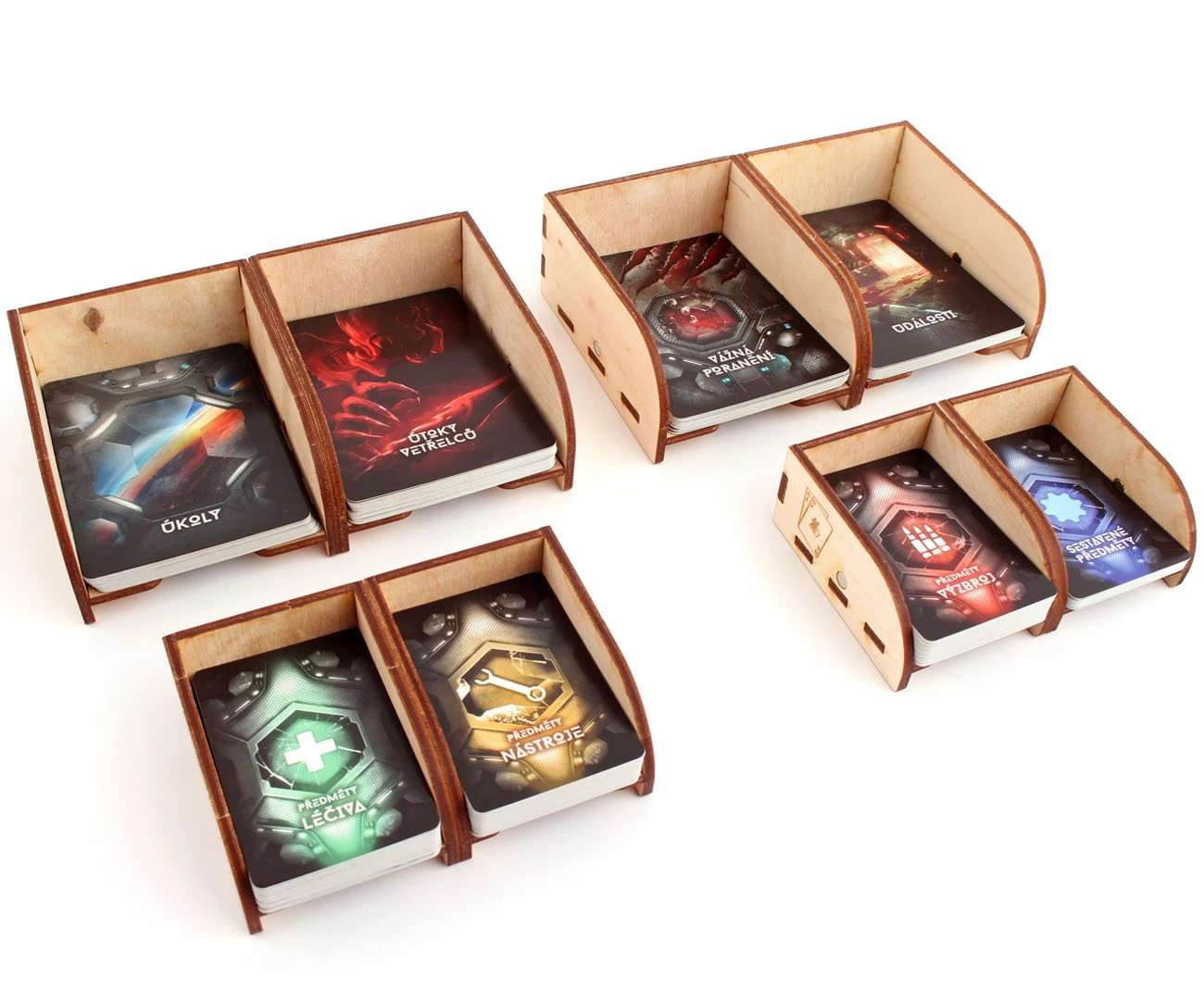 Myší Doupě Pořadač na karty dřevěný - malý Obrázek