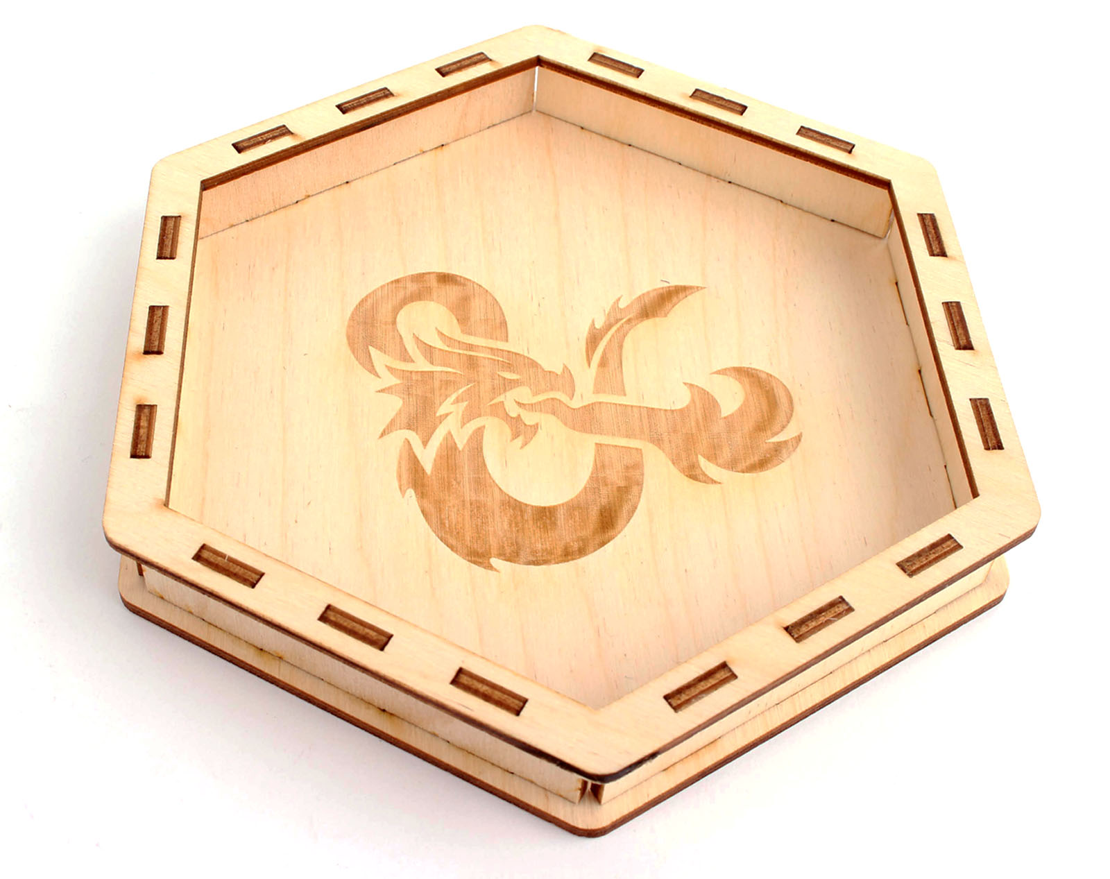 Myší Doupě Dice Tray - Dřevěný Motiv: Dračí