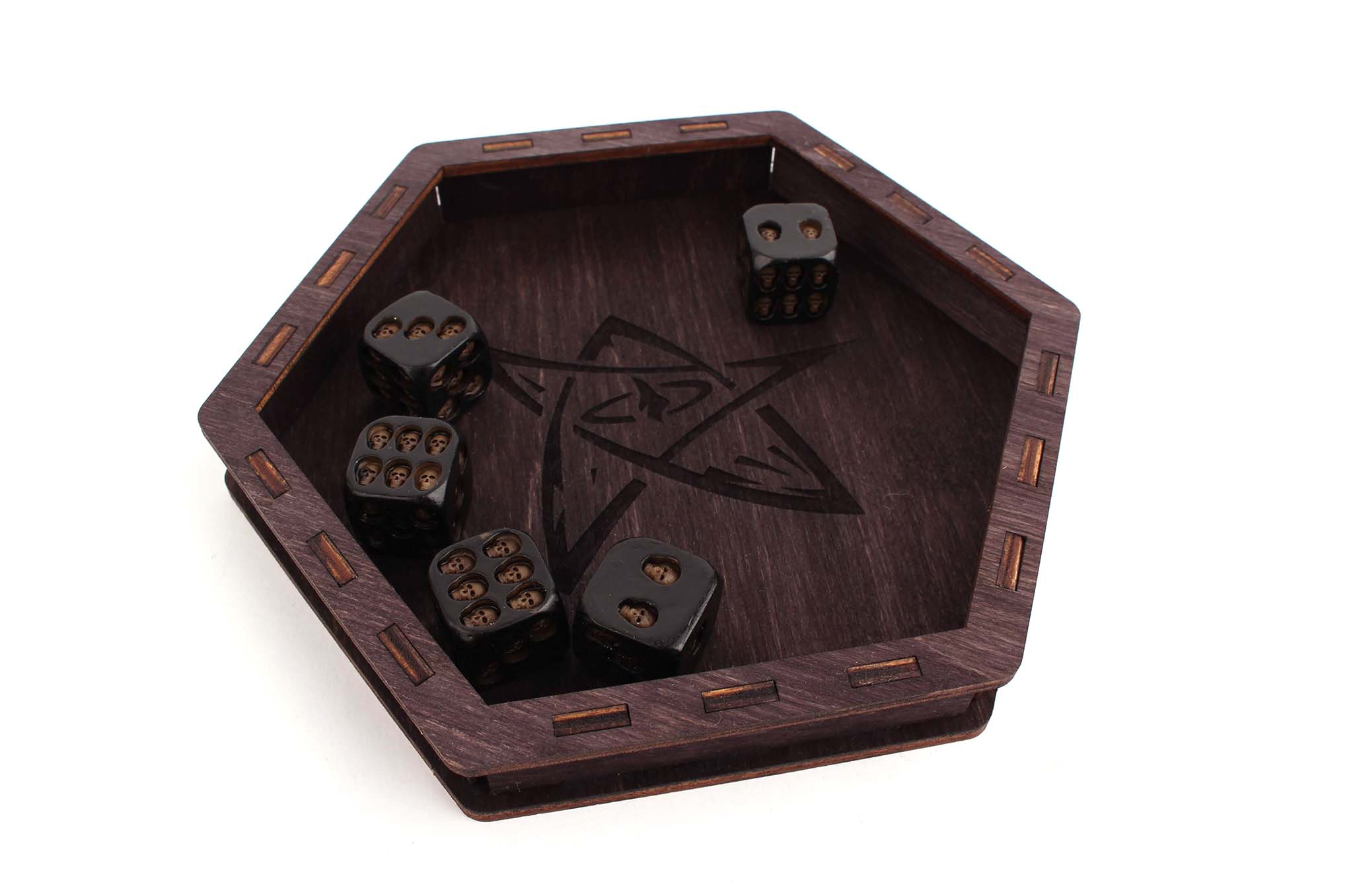 Levně Myší Doupě Dice Tray - Dřevěný mořený (Cthulhu)