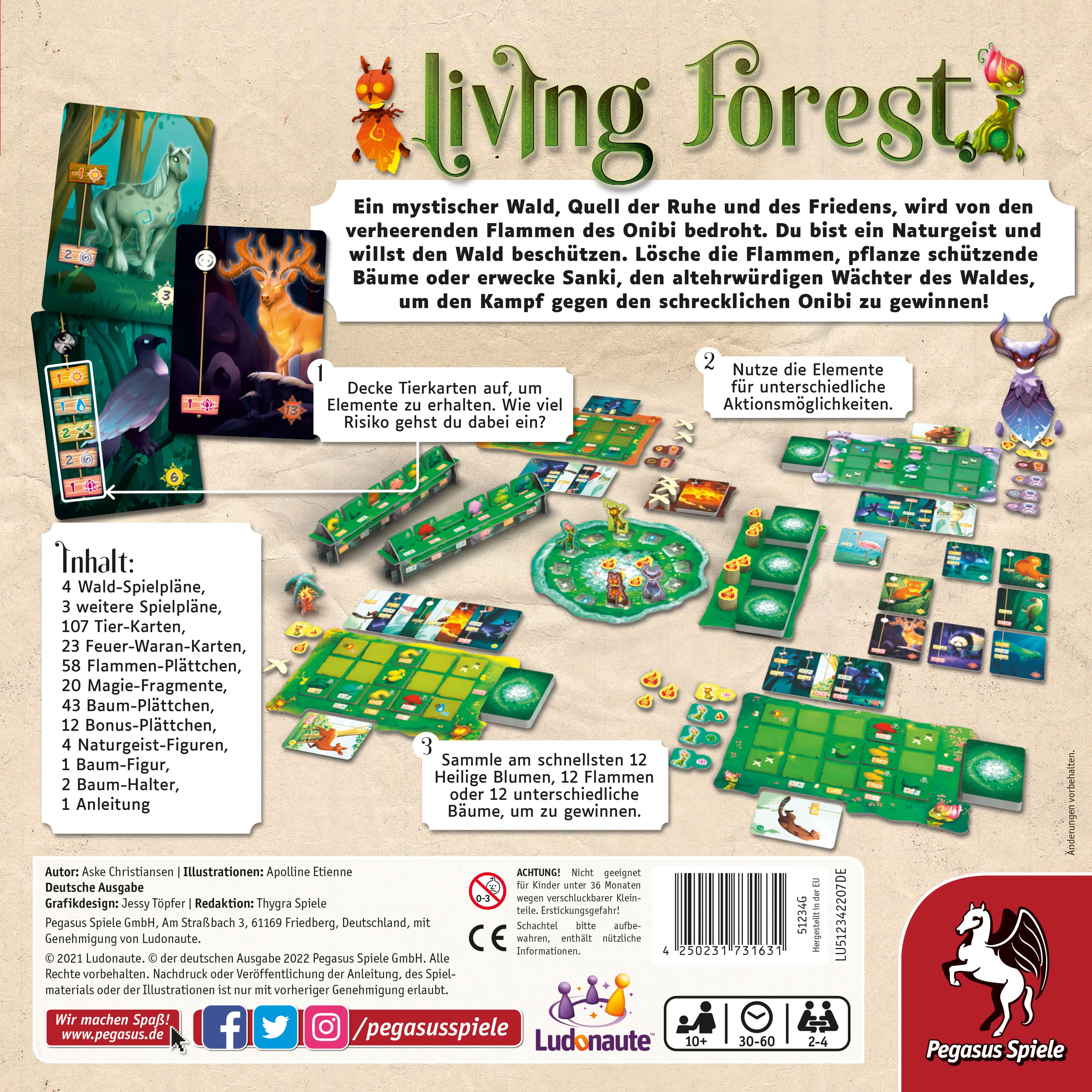 Pegasus Spiele Living Forest DE Obrázek