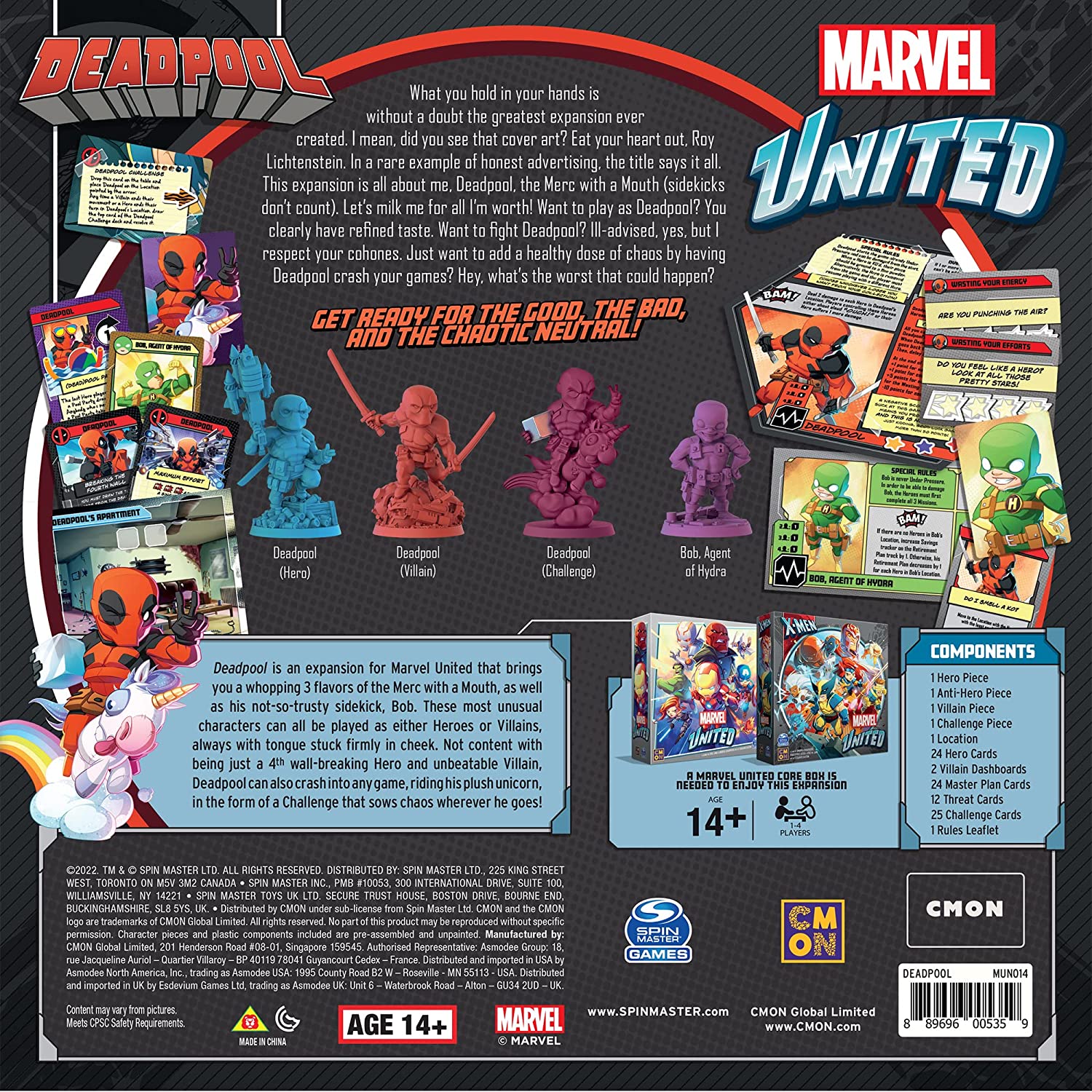 Cool Mini Or Not Marvel United: Deadpool Obrázek