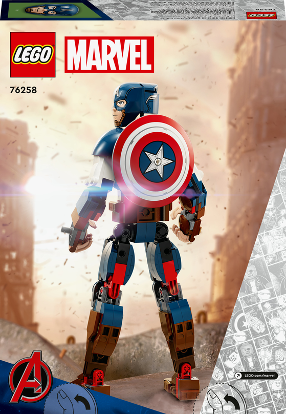 LEGO® Sestavitelná figurka: Captain America 76258 Obrázek