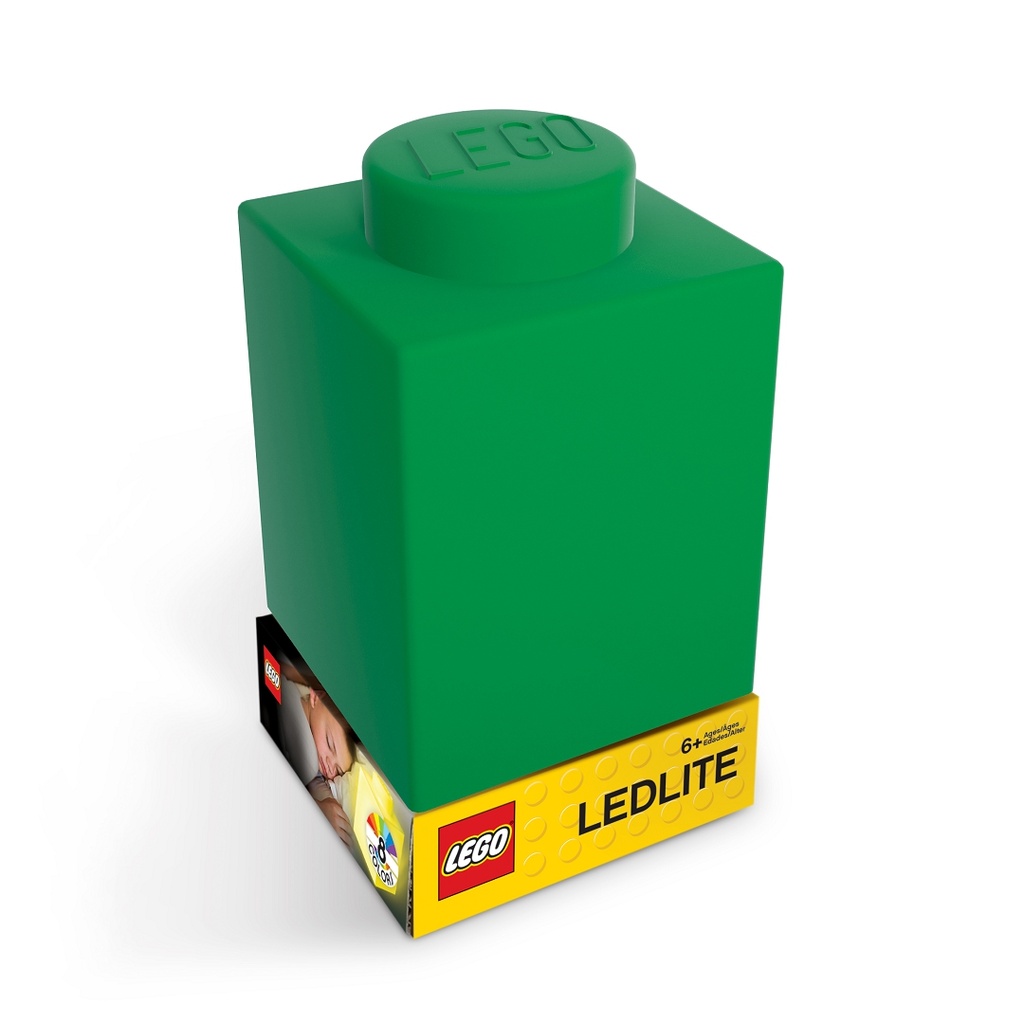 LEGO LED Lite LEGO Classic Silikonová kostka noční světlo Barva: Zelená