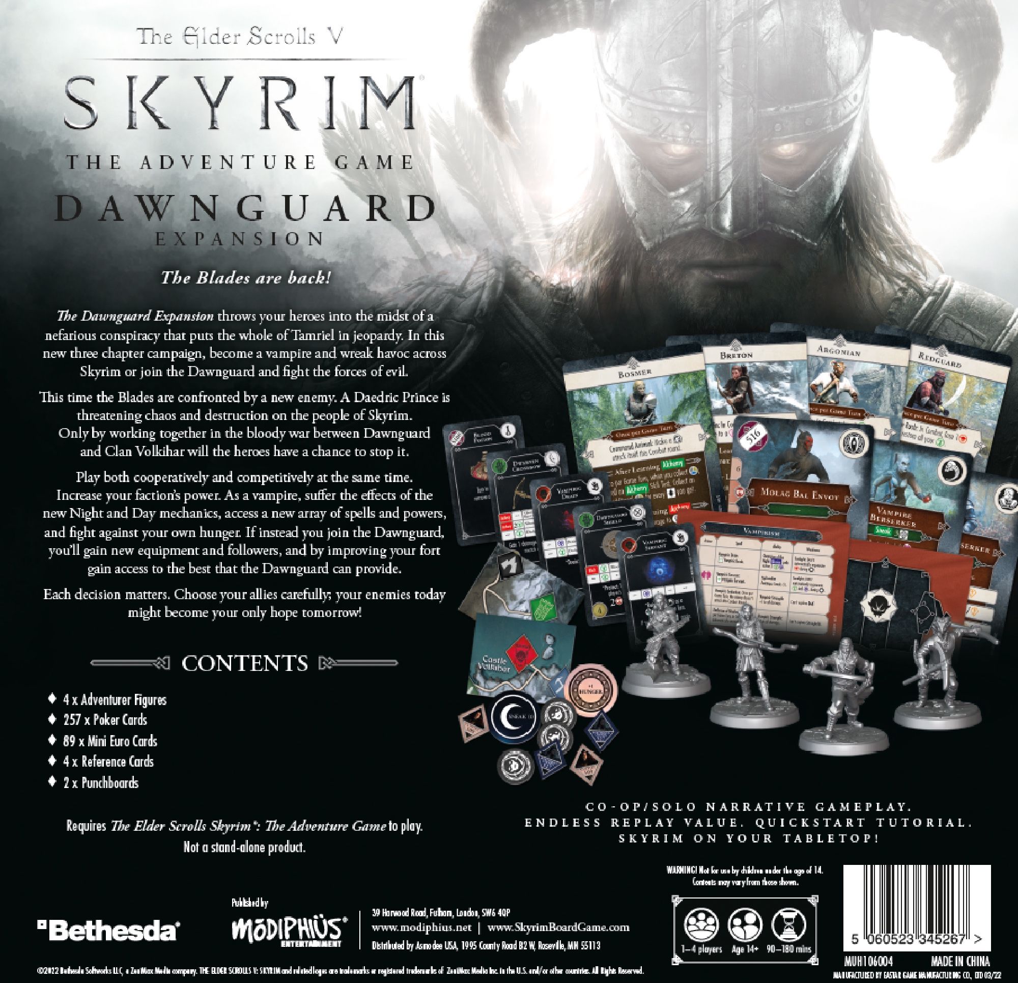 Modiphius Entertainment The Elder Scrolls V: Skyrim – The Adventure Game: Dawnguard Expansion Obrázek