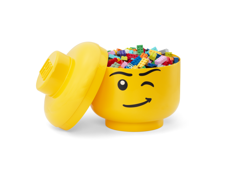 LEGO Storage LEGO úložná hlava (velikost L) - mrkající chlapec Obrázek