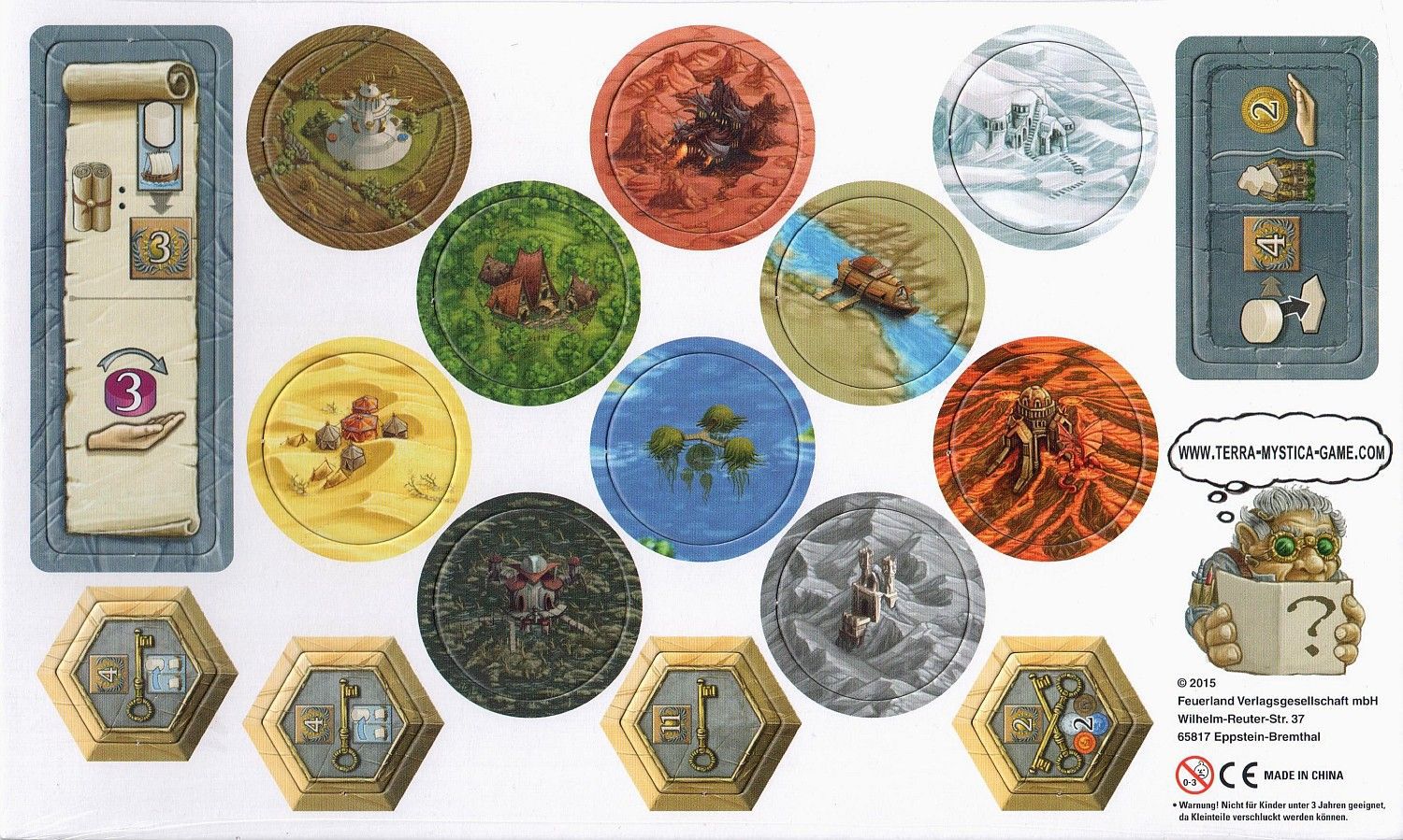 Capstone Games Terra Mystica: Expansion Sheet (promo Spiel 2015)