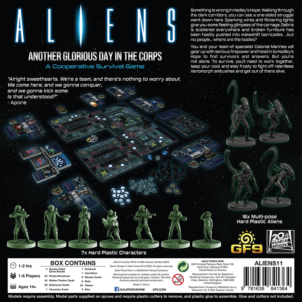 Gale Force Nine Aliens: Another Glorious Day In The Corps – Updated Edition EN Obrázek