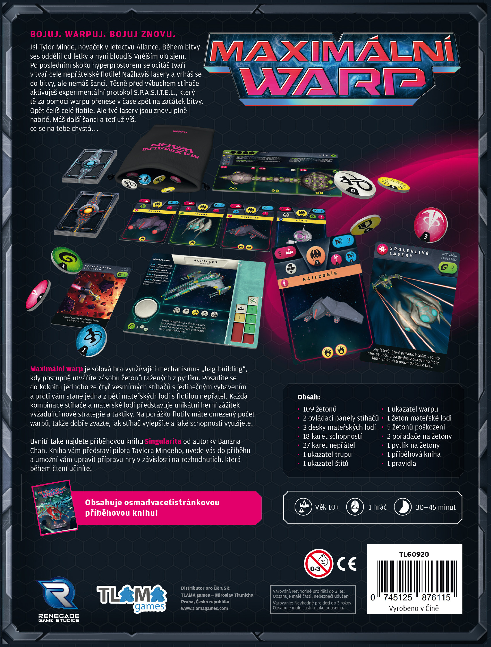 TLAMA games Maximální warp Obrázek