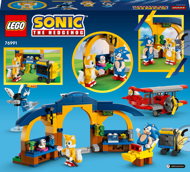 LEGO® Sonic the Hedgehog™ – Tailsova dílna a letadlo Tornádo 76991 Obrázek