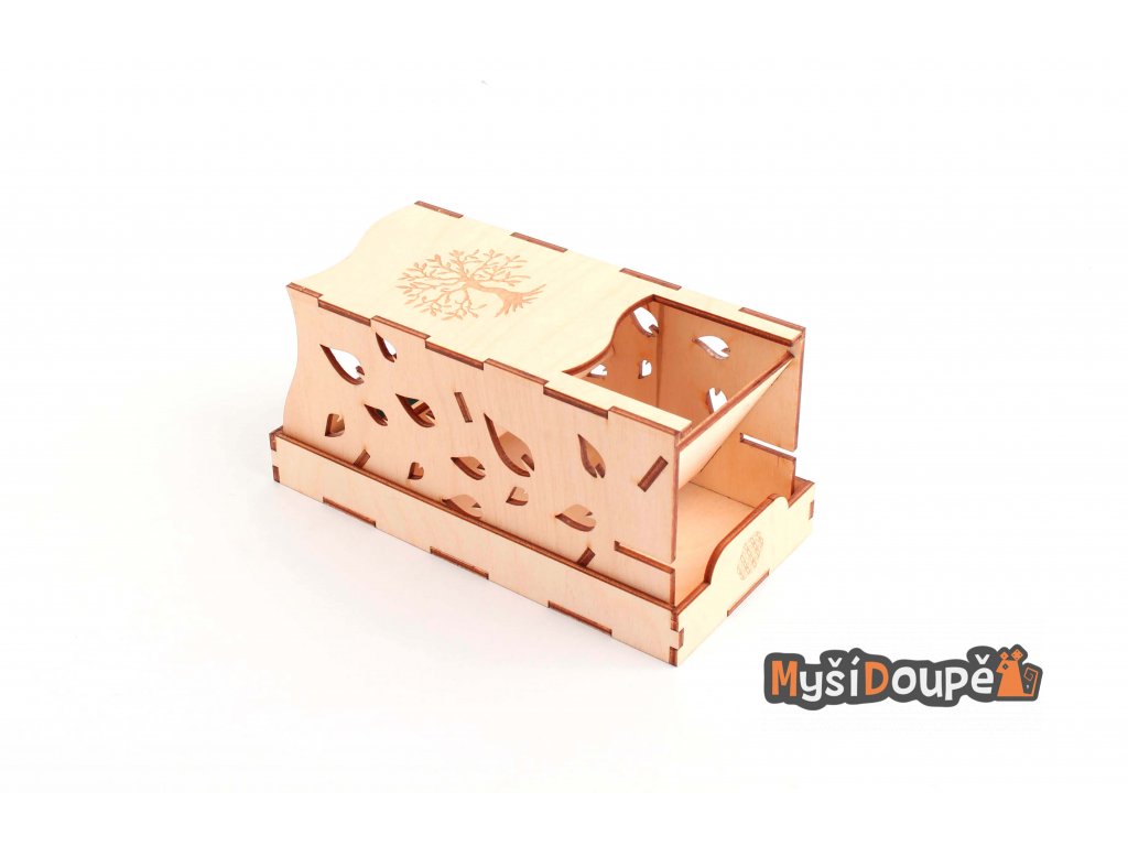 Myší Doupě Dřevěná házecí věž - Strom Obrázek