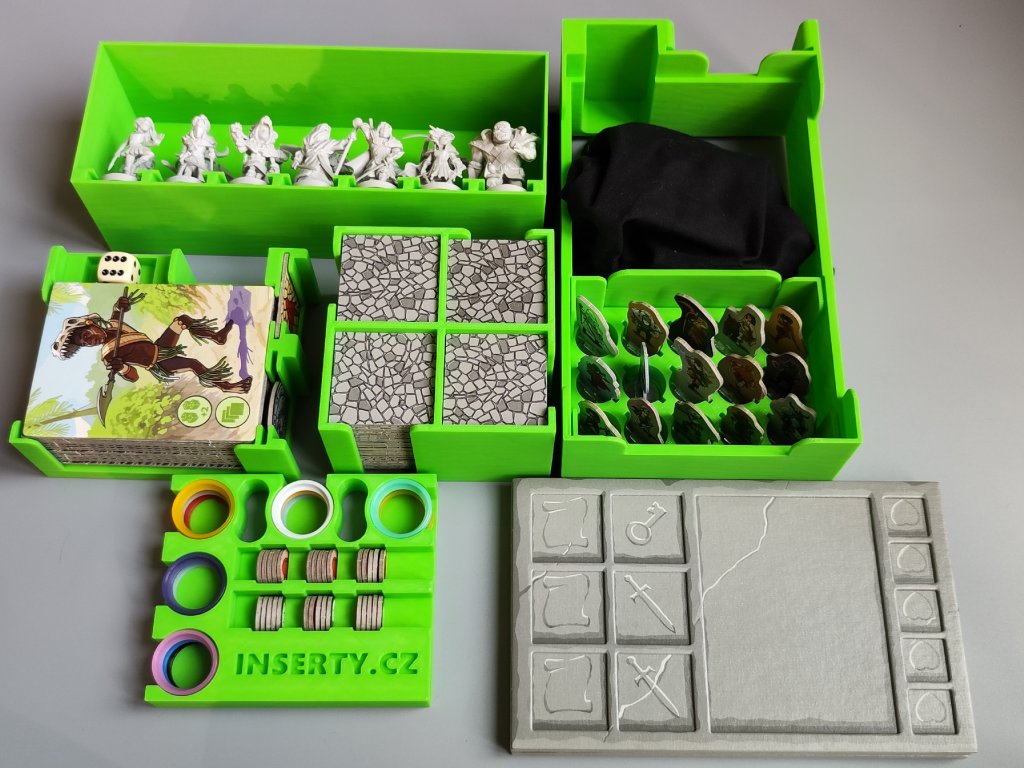 inserty.cz Insert - Karak + rozšíření Regent + noví hrdinové a figurky V2 - (černý, M216)