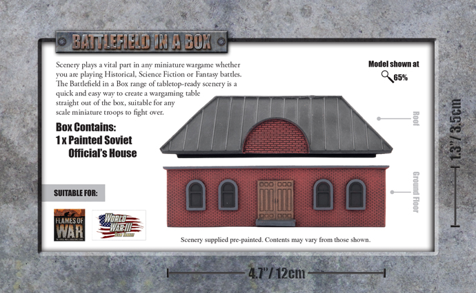 Gale Force Nine Battlefield in a Box: Soviet Official's House Obrázek