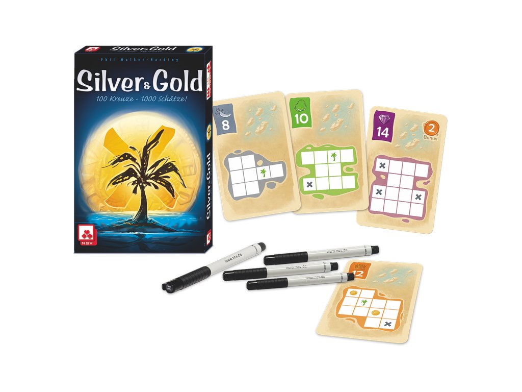 NSV (Nürnberger-Spielkarten-Verlag) Silver & Gold (včetně češtiny)