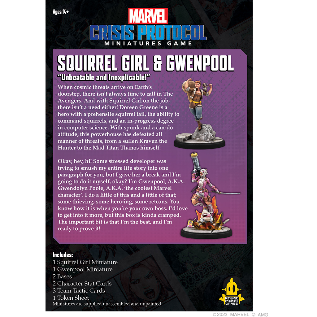 Atomic Mass Games Marvel Crisis Protocol: Squirrel Girl & Gwenpool - EN Obrázek