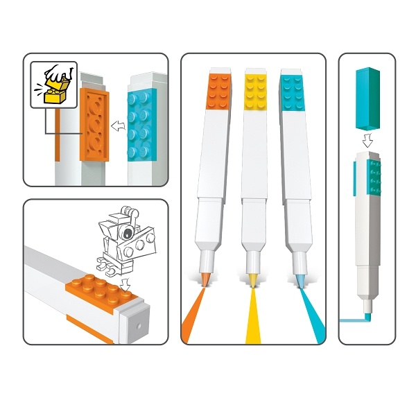 LEGO Stationery LEGO Zvýrazňovače, mix barev - 3 ks Obrázek