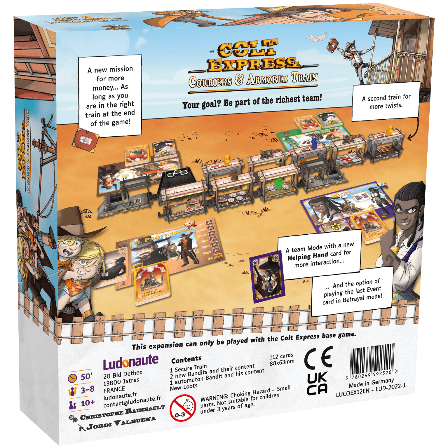 Ludonaute Colt Express: Couriers & Armored Train - EN Obrázek