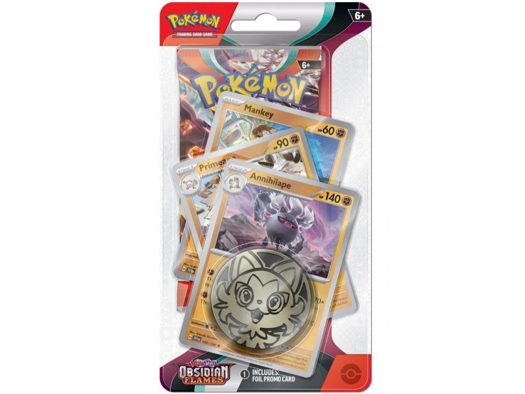 Nintendo Pokémon TCG: Obsidian Flames (SV03) - Premium Checklane Blister Varianta: Annihilape