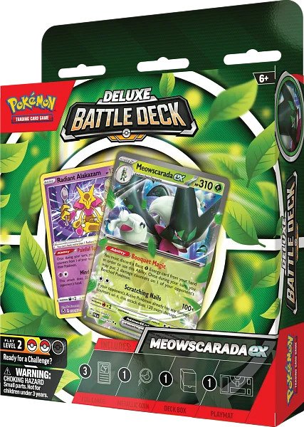 Nintendo Pokémon TCG: Deluxe Battle Deck - Meowscarada ex & Quaquaval ex Varianta: Meowscarada