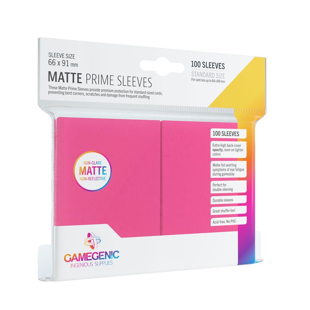 Gamegenic Matte Prime Sleeves Pink (100 obalů) - Obaly na karty