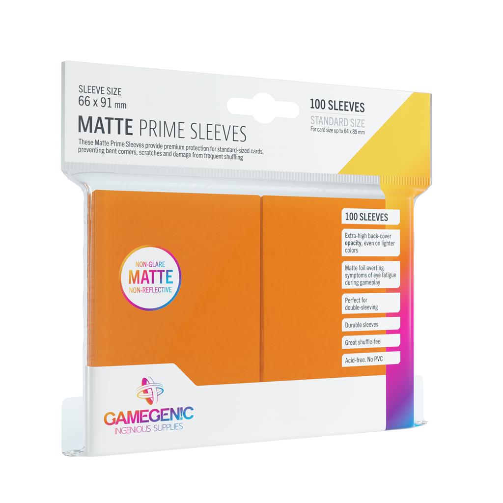Gamegenic Matte Prime Sleeves Orange (100 obalů) - Obaly na karty