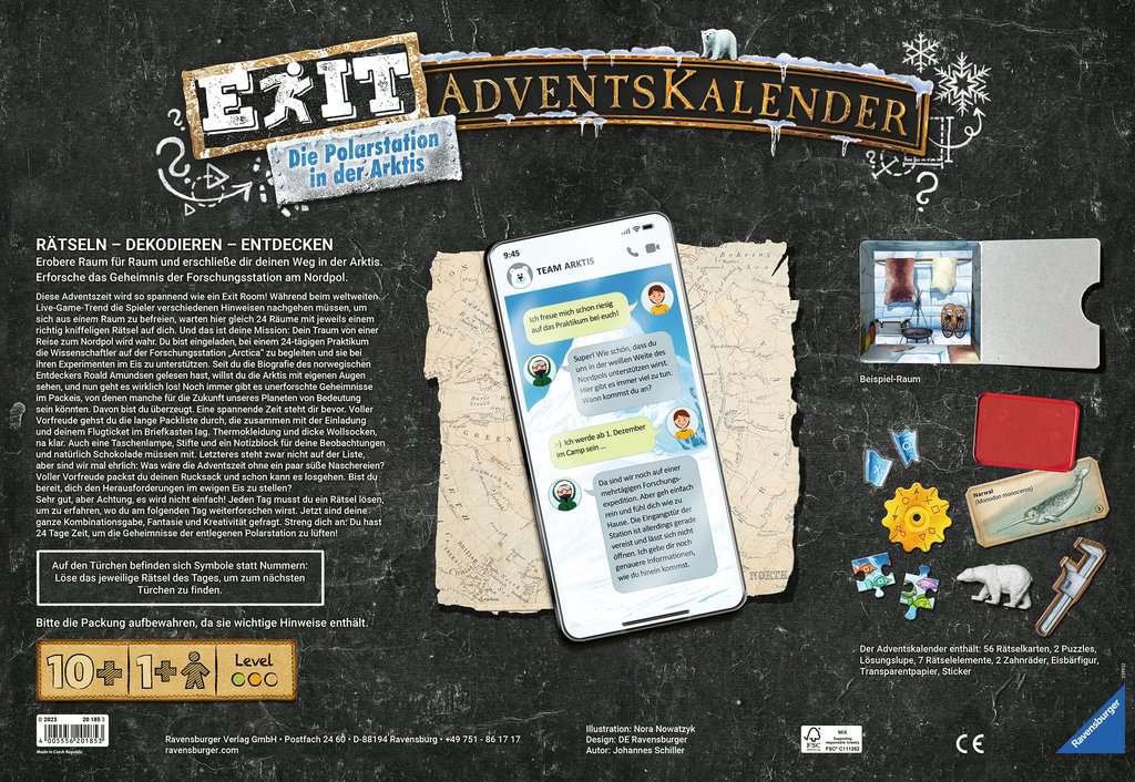 Ravensburger EXIT Adventní kalendář - Die Polarstation in der Arktis Obrázek