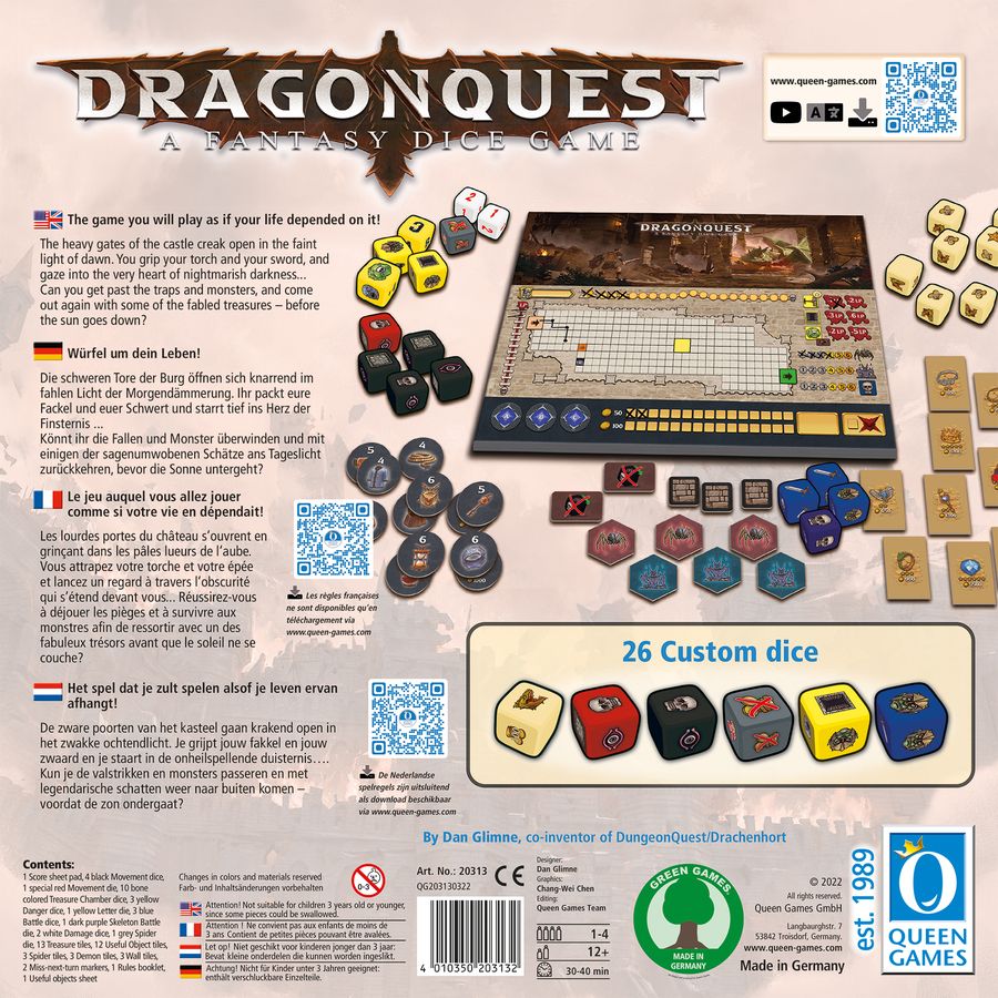Queen games Dragonquest: A Fantasy Dice Game Obrázek