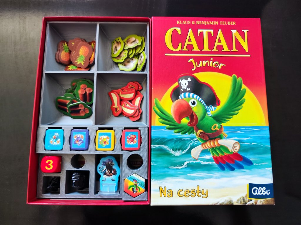 inserty.cz Catan Junior na cesty - Insert (černý, M516)