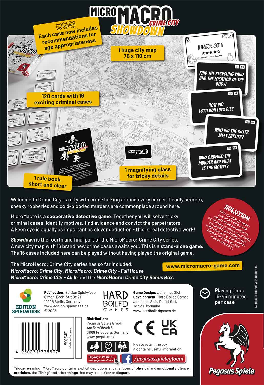 Pegasus Spiele MicroMacro: Crime City 4 – Showdown Obrázek