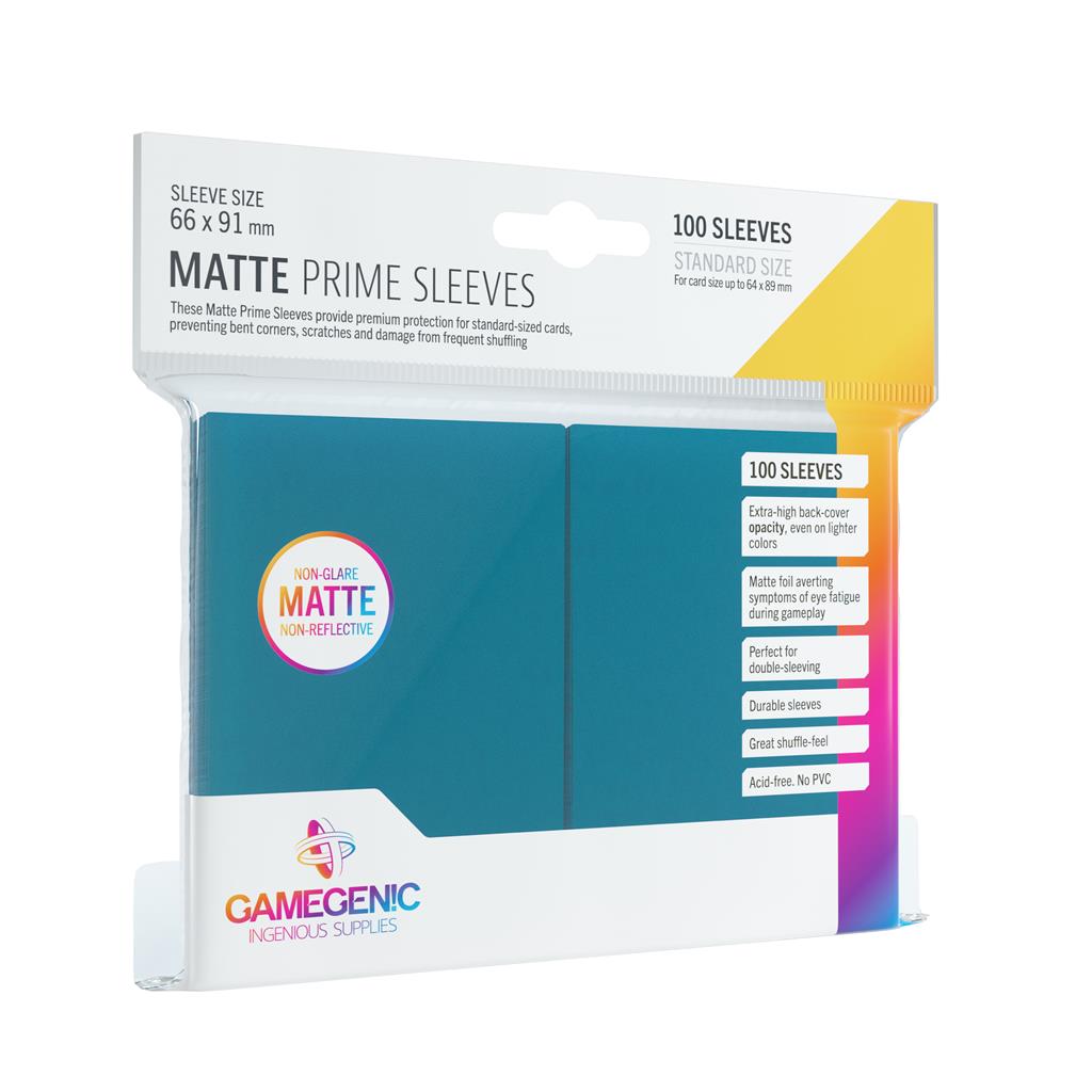 Gamegenic Matte Prime Sleeves Blue (100 obalů) - Obaly na karty