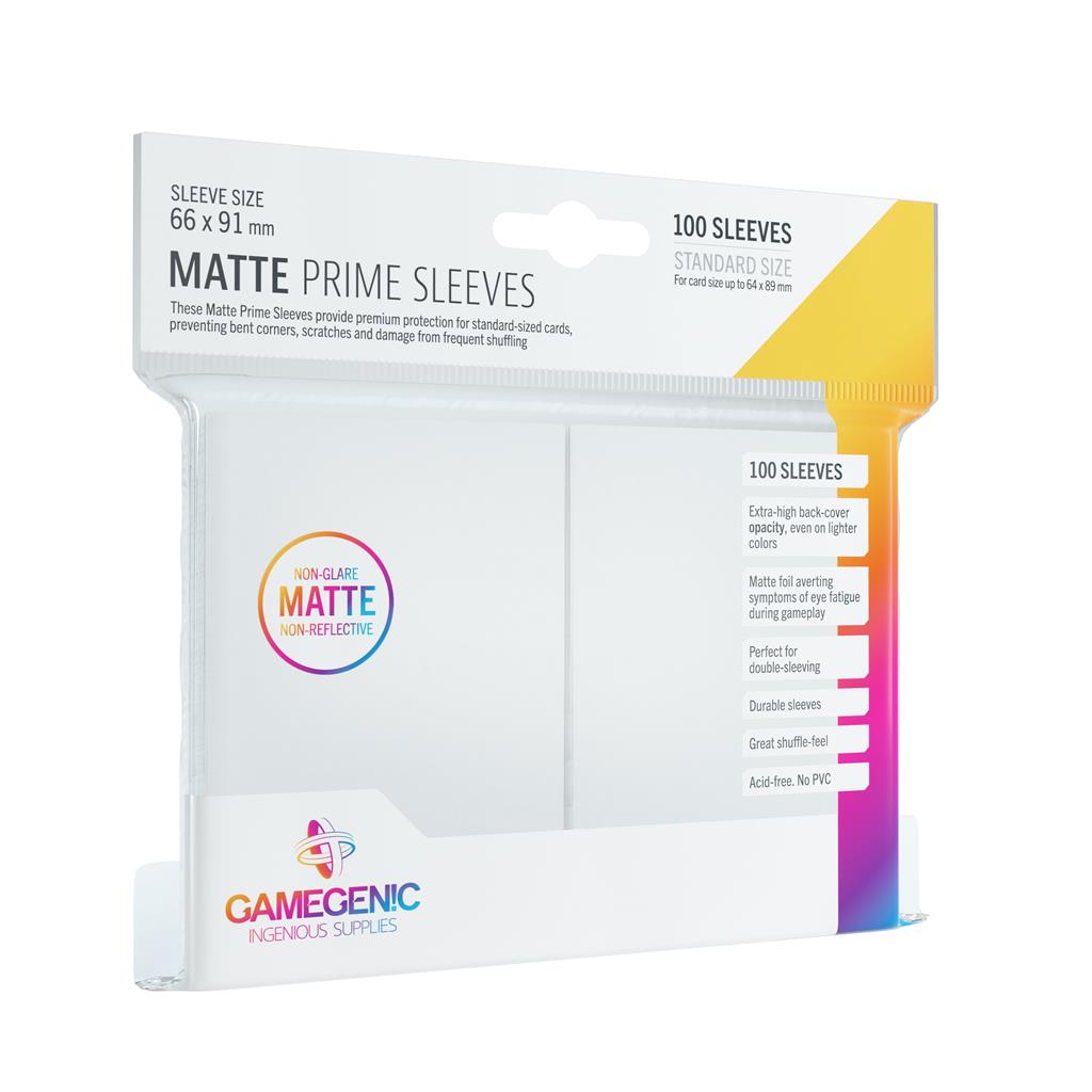 Gamegenic Matte Prime Sleeves White (100 obalů) - Obaly na karty