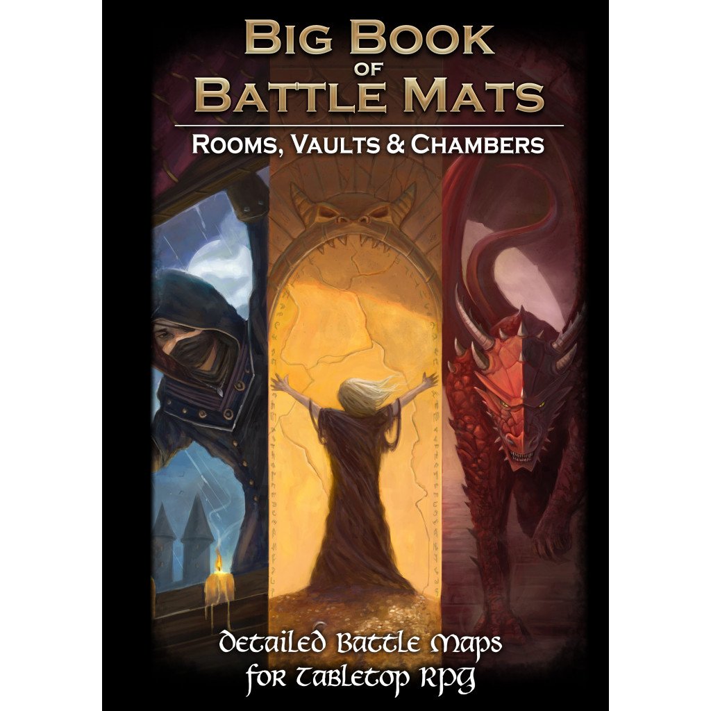 Loke Battle Mats Big Book of Battle Mats - Rooms, Vaults & Chambers
