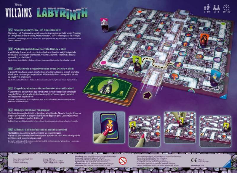 Ravensburger Labyrinth – Disney: Padouchové Obrázek