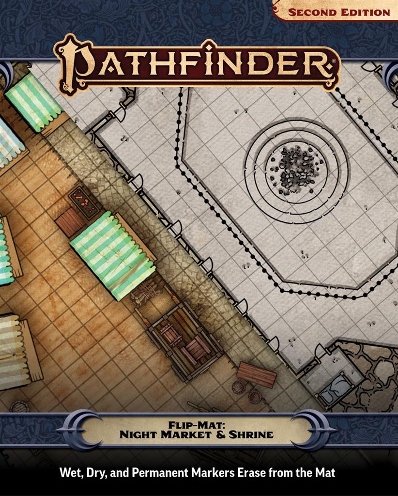 Paizo Publishing Pathfinder Flip-Mat: Night Market & Shrine