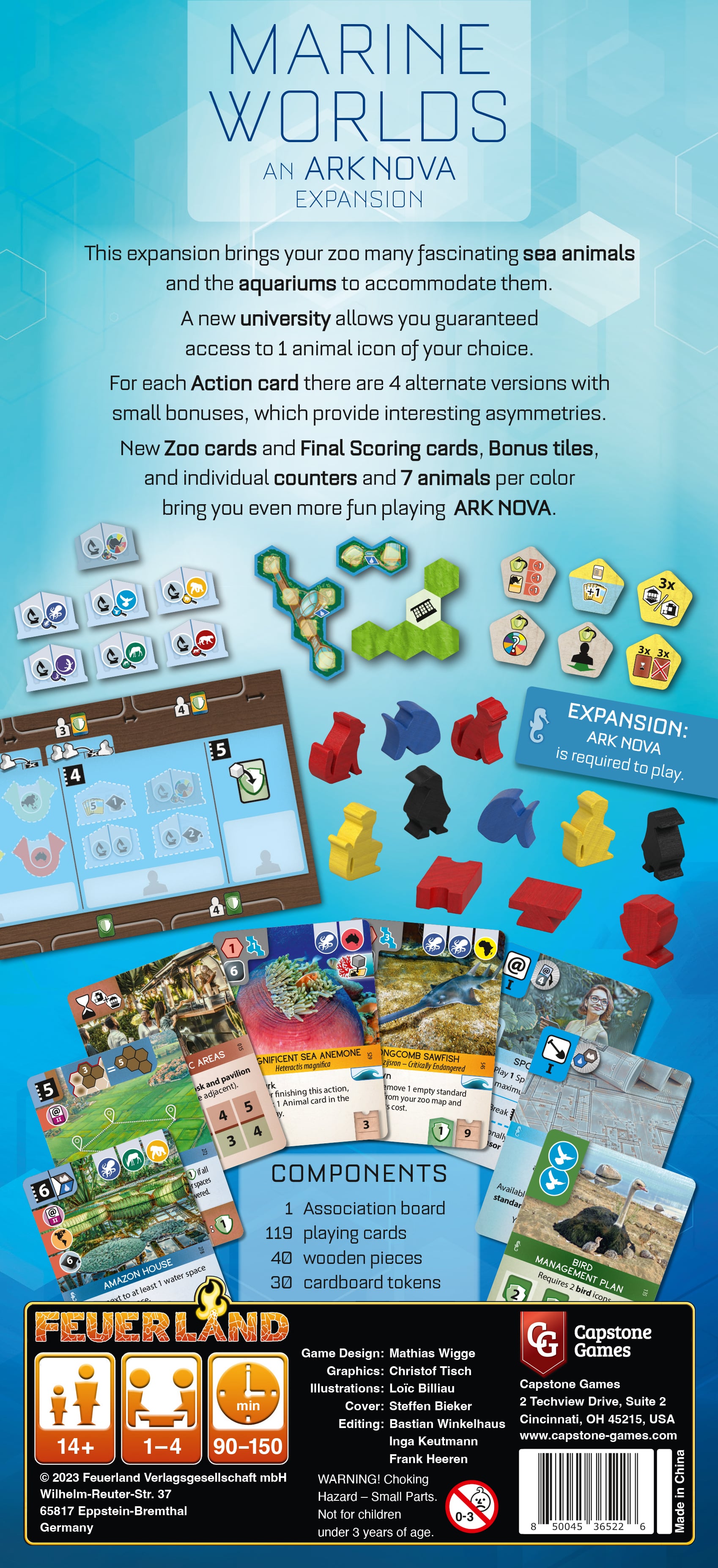 Feuerland Spiele Ark Nova: Marine Worlds Obrázek