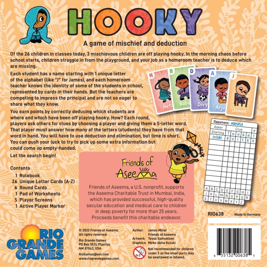 Rio Grande Games Hooky