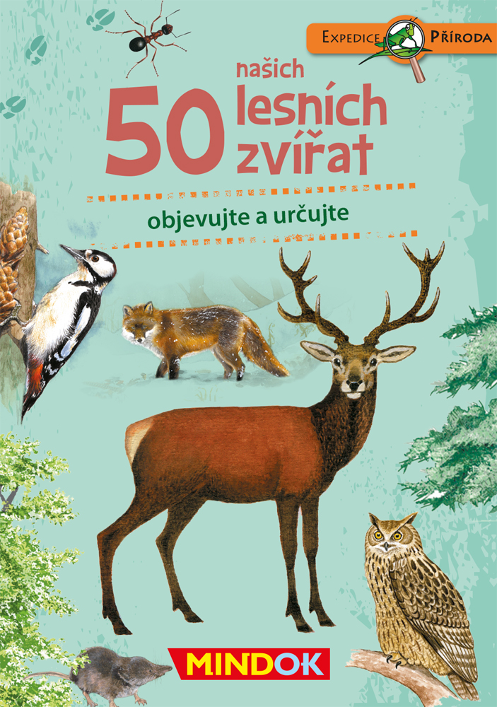 Levně Mindok Expedice příroda: 50 našich lesních zvířat