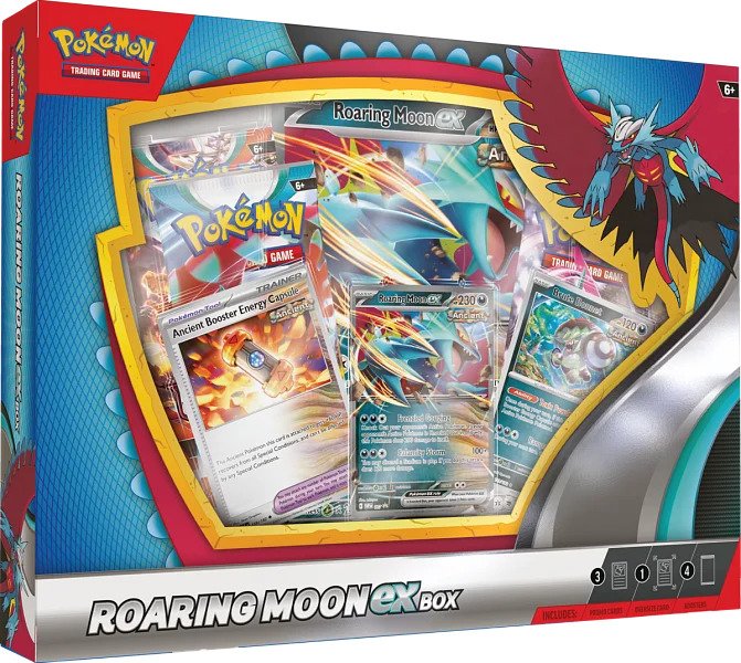 Nintendo Pokémon TCG: Roaring Moon / Iron Valiant ex Box Varianta: Roaring Moon