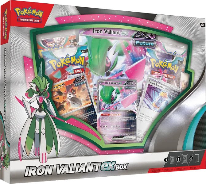Nintendo Pokémon TCG: Roaring Moon / Iron Valiant ex Box Varianta: Iron Valiant
