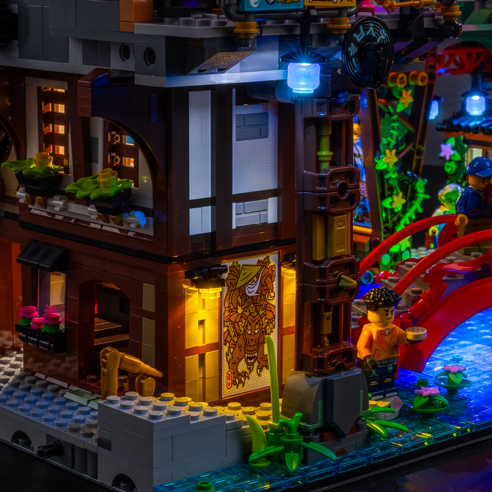Light my Bricks Sada světel - LEGO Ninjago City Markets 71799 Obrázek