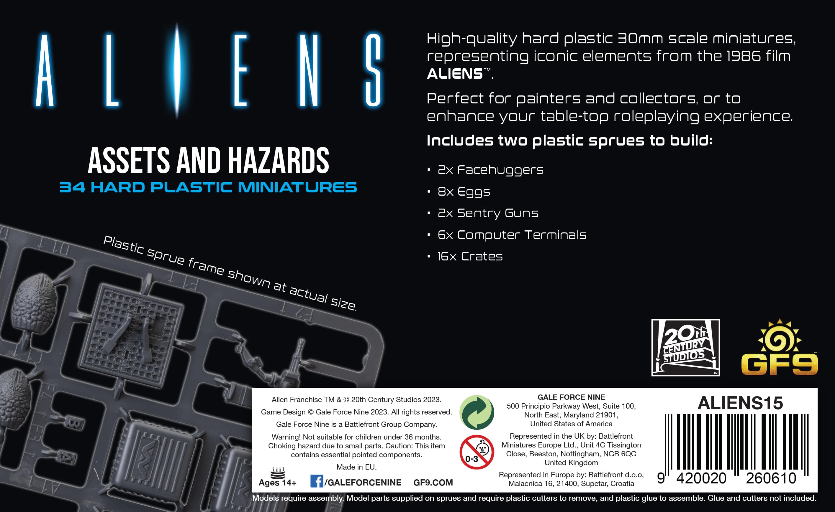 Gale Force Nine Aliens: Assets and Hazards (2023) Obrázek