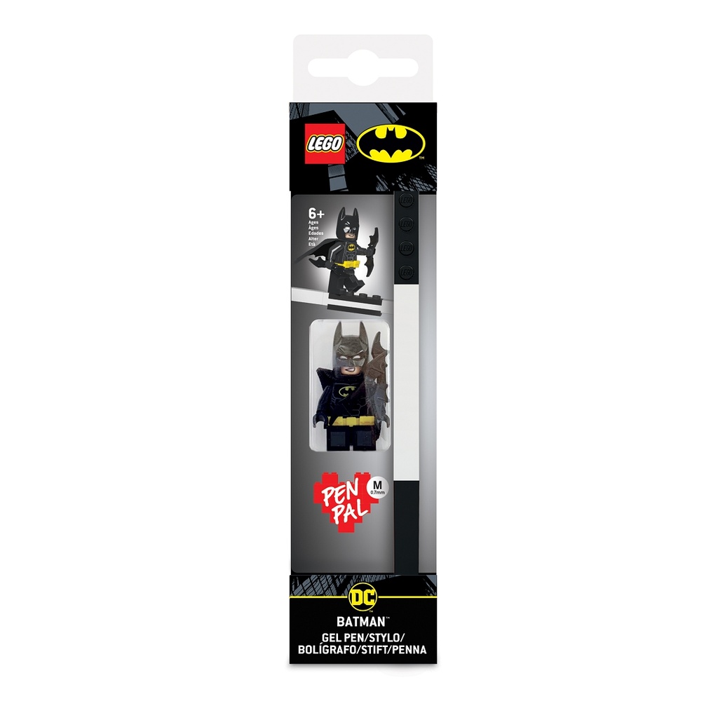 LEGO Stationery LEGO DC Super Heroes Batman Gelové pero s minifigurkou, černé