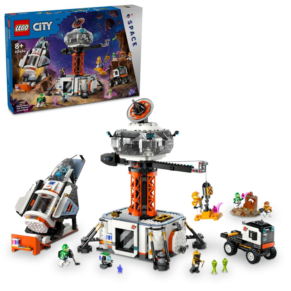 Levně LEGO® Vesmírná základna a startovací rampa pro raketu 60434