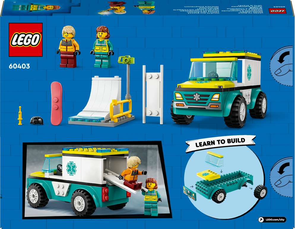 LEGO® Sanitka a snowboardista 60403 Obrázek