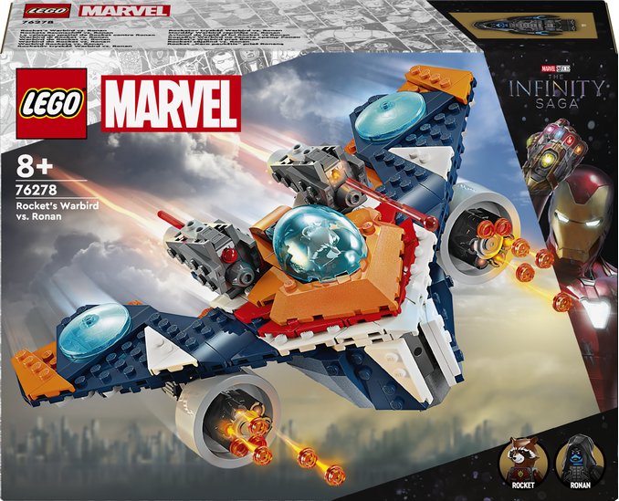 LEGO® Marvel Rocketův tryskáč Warbird vs. Ronan 76278 Obrázek