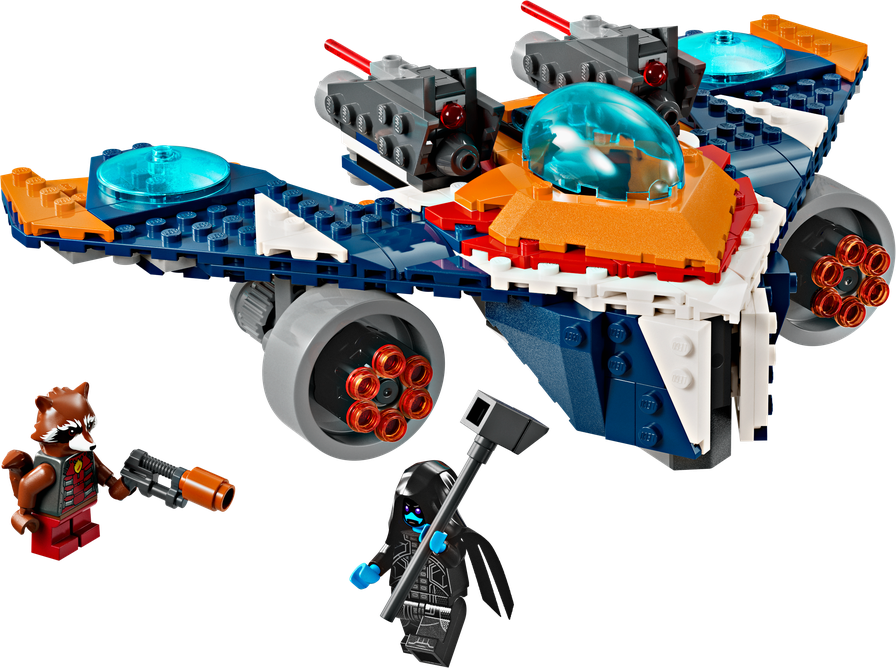 LEGO® Marvel Rocketův tryskáč Warbird vs. Ronan 76278 Obrázek