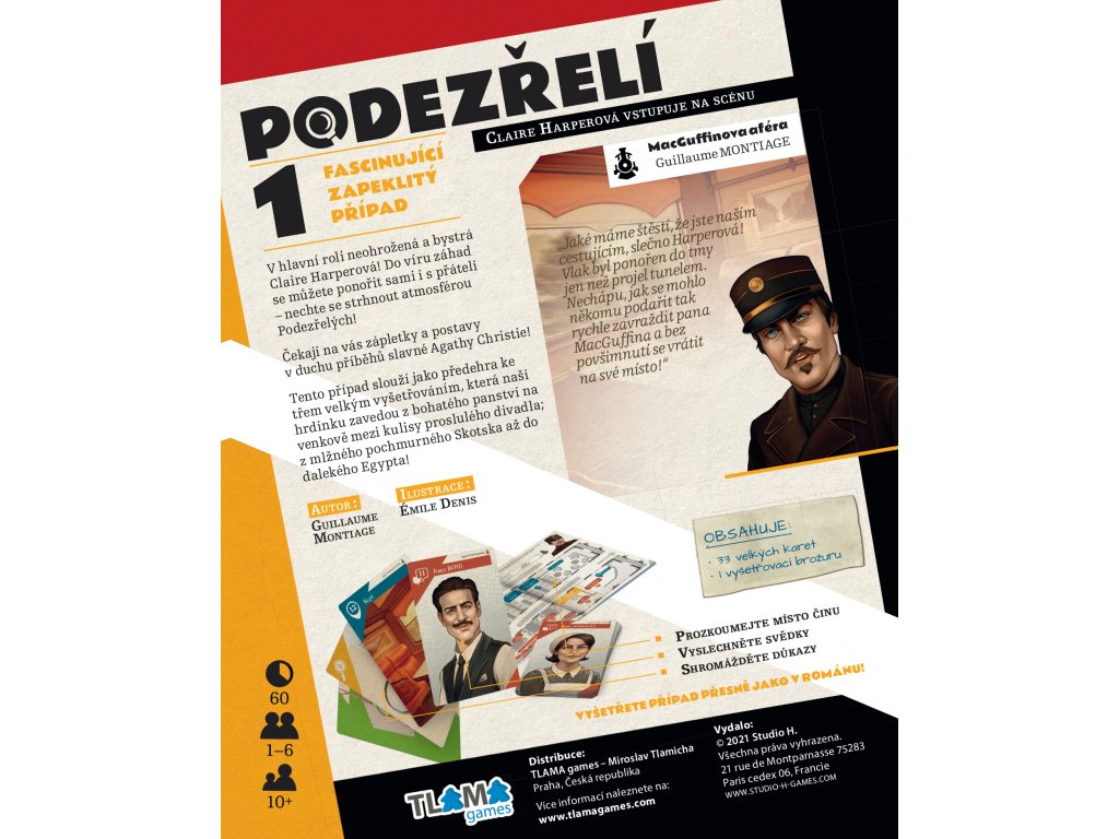 TLAMA games Podezřelí - MacGuffinova aféra (promo případ)