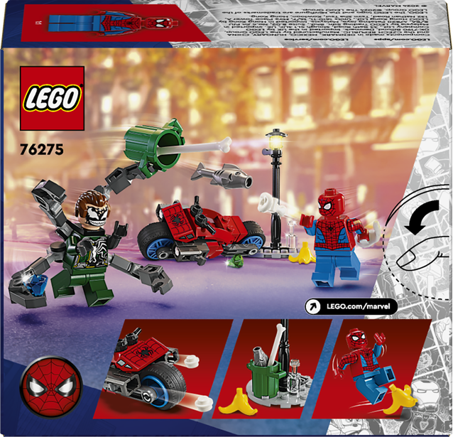 LEGO® Honička na motorce: Spider-Man vs. Doc Ock 76275 Obrázek