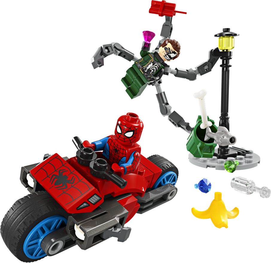LEGO® Honička na motorce: Spider-Man vs. Doc Ock 76275 Obrázek