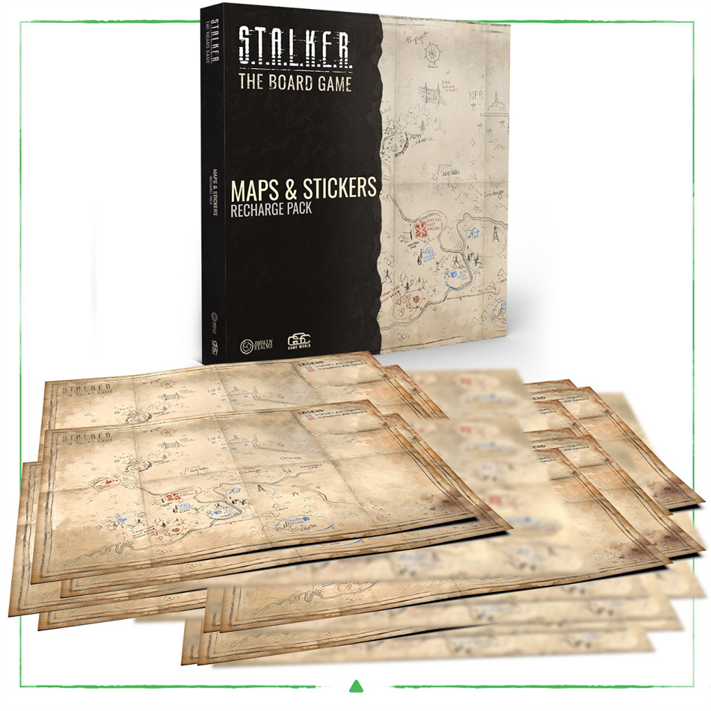 Awaken Realms S.T.A.L.K.E.R. The Board Game - Maps & Stickers Recharge Pack Obrázek